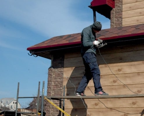 монтаж водосточной системы