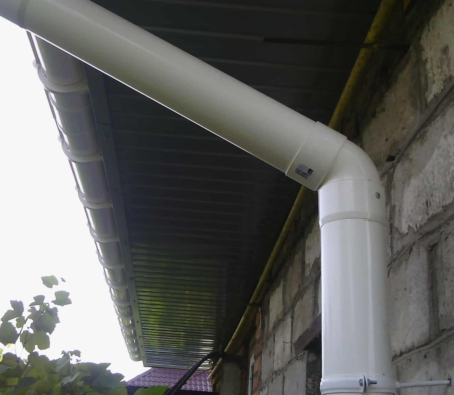 монтаж водостока Profil