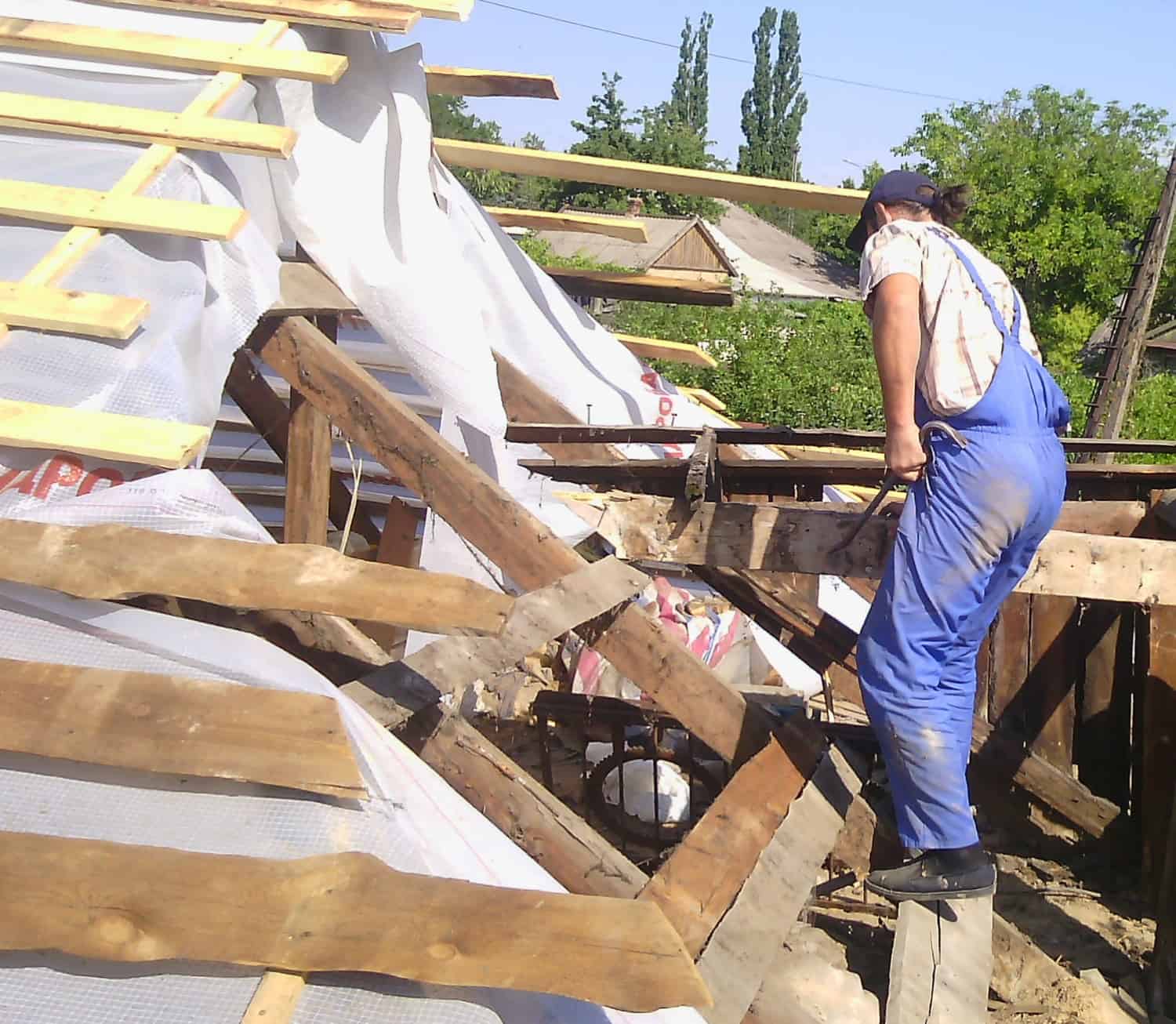 реконструкция стропильной системы