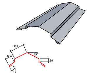 конёк плоский для кровли