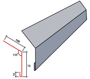 планка защиты карниза тип 2 планка защиты карниза