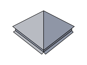 колпак на забор тип 2 колпак на забор